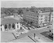 Aerial view of courthouse